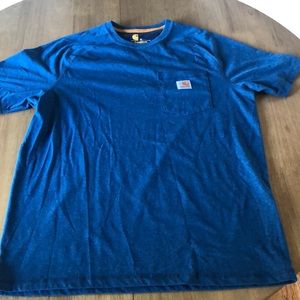 Mens Carhartt T-shirt relaxed fit, blue, size medium